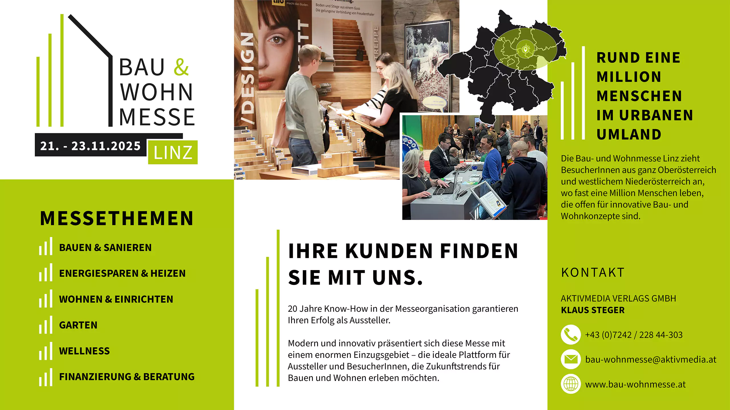 Bau-Wohnmesse LINZ - 21. - 23.11.2025