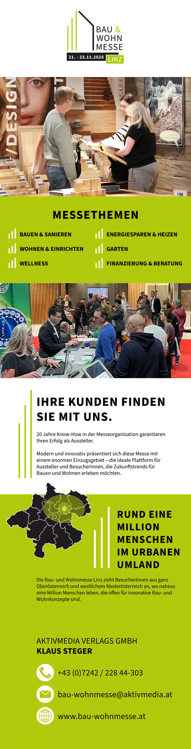 Bau-Wohnmesse LINZ - 21. - 23.11.2025