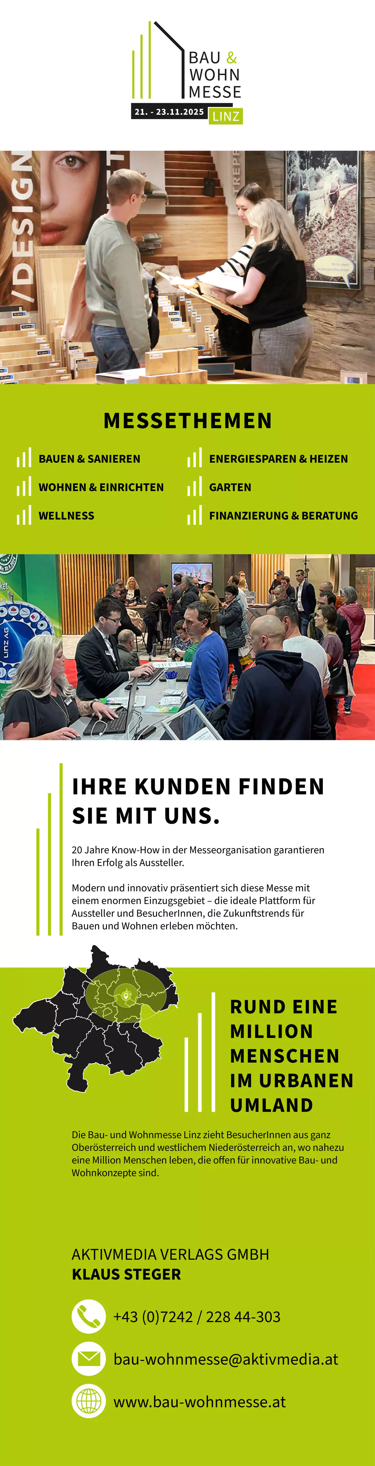 Bau-Wohnmesse LINZ - 21. - 23.11.2025